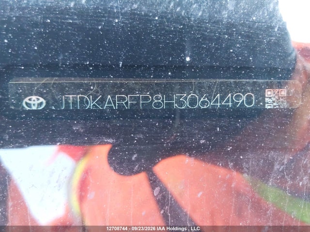 12708744 :رقم المزاد ، JTDKARFP8H3064490 vin ، 2017 Toyota Prius Prime مزاد بيع