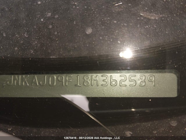 12678416 :رقم المزاد ، JNKAJ09F18M362589 vin ، 2008 Infiniti Ex35 مزاد بيع