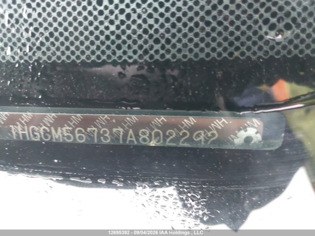12695392 :رقم المزاد ، 1HGCM56737A802292 vin ، 2007 Honda Accord Ex-l/se مزاد بيع