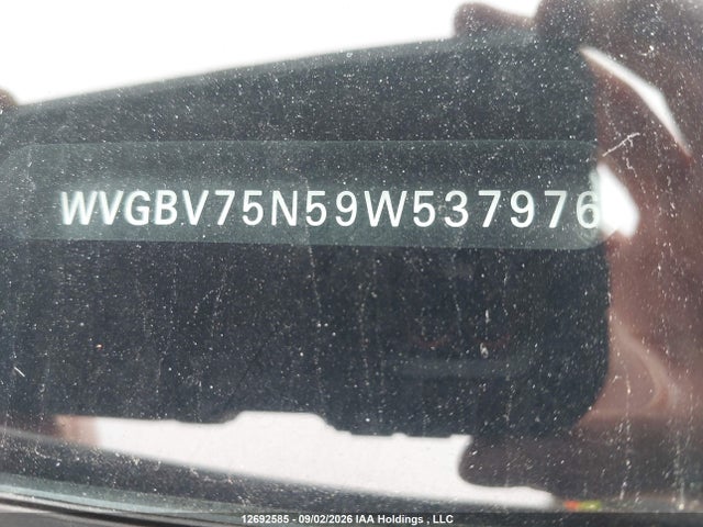 Aukcja sprzedaży 2009 Volkswagen Tiguan 2.0t Comfortline/2.0t Highline/2.0t Trendline, vin: WVGBV75N59W537976, numer aukcji: 12692585