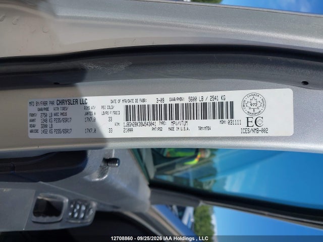 Aukcja sprzedaży 2009 Jeep Liberty Sport, vin: 1J8GN28K39W543041, numer aukcji: 12708860