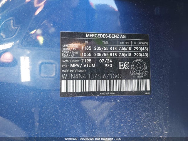 W1N4N4HB7SJ671302 Mercedes-Benz Gla 250 4matic
