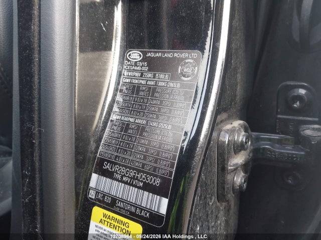 SALVR2BG9FH053008 Land Rover Range Rover Evoque Pure Premium