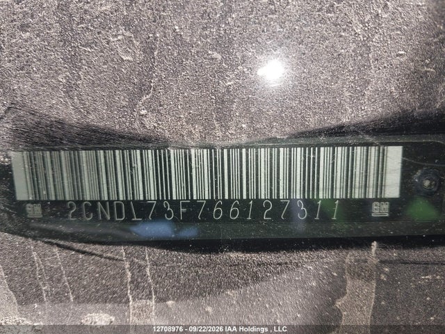 Продаж на аукціоні авто 2006 Chevrolet Equinox Lt, vin: 2CNDL73F766127311, номер лоту: 12708976