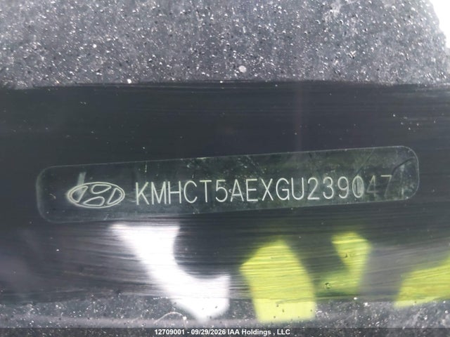 2016 Hyundai Accent Se მანქანა იყიდება აუქციონზე, vin: KMHCT5AEXGU239047, აუქციონის ნომერი: 12709001