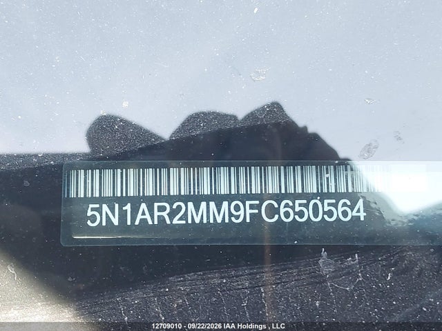 12709010 :رقم المزاد ، 5N1AR2MM9FC650564 vin ، 2015 Nissan Pathfinder S/sv/sl/platinum مزاد بيع