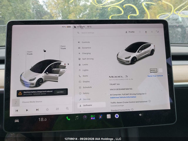 12709014 :رقم المزاد ، 5YJ3E1EA9MF986755 vin ، 2021 Tesla Model 3 Standard Range/standard Range Plus مزاد بيع