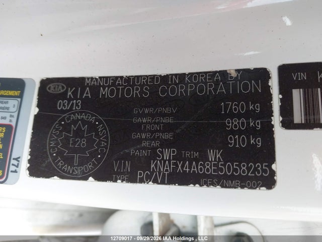Продаж на аукціоні авто 2014 Kia Forte, vin: KNAFX4A68E5058235, номер лоту: 12709017