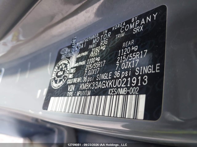 Hyundai Kona Ev Ultimate 2019 KM8K33AGXKU021913 Image 9