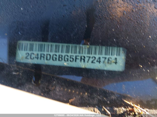 12709085 :رقم المزاد ، 2C4RDGBG5FR724764 vin ، 2015 Dodge Grand Caravan مزاد بيع