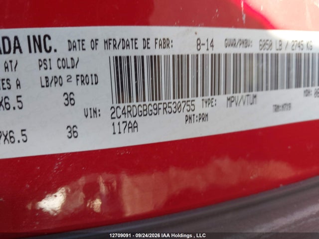 Dodge Grand Caravan Se/sxt 2015 2C4RDGBG9FR530755 Image 22