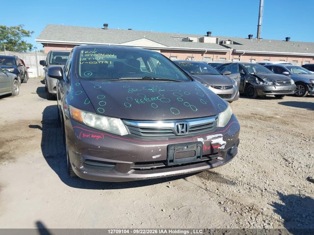 Aukcja sprzedaży 2012 Honda Civic Ex-l, vin: 2HGFB2F94CH021781, numer aukcji: 12709104