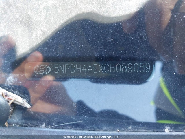 Aukcja sprzedaży 2012 Hyundai Elantra, vin: 5NPDH4AEXCH089059, numer aukcji: 12709115