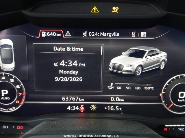 12709145 :رقم المزاد ، WAUW8LFF9H1042816 vin ، 2017 Audi A3 2.0t Technik مزاد بيع