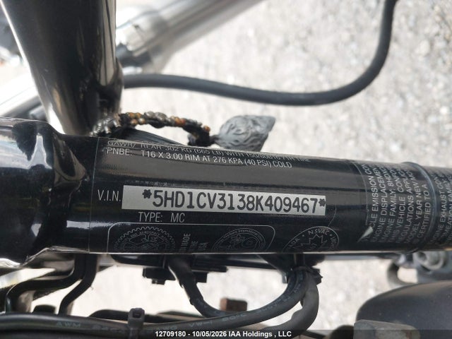12709180 :رقم المزاد ، 5HD1CV3138K409467 vin ، 2008 Harley-davidson Xl1200 R مزاد بيع