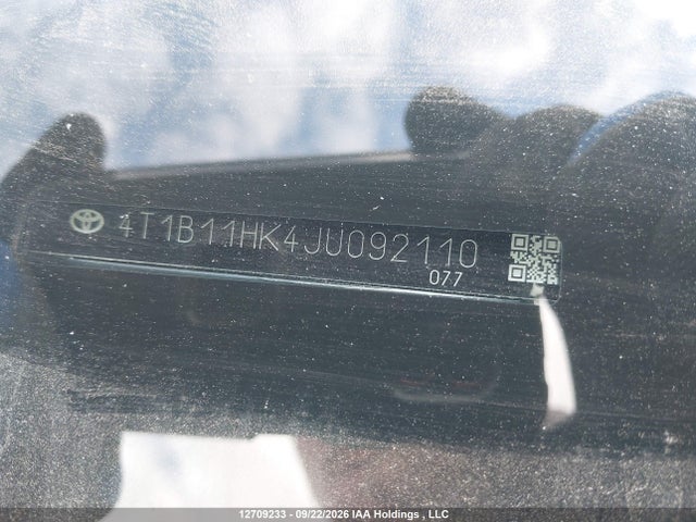 12709233 :رقم المزاد ، 4T1B11HK4JU092110 vin ، 2018 Toyota Camry L/le/xle/se/xse مزاد بيع