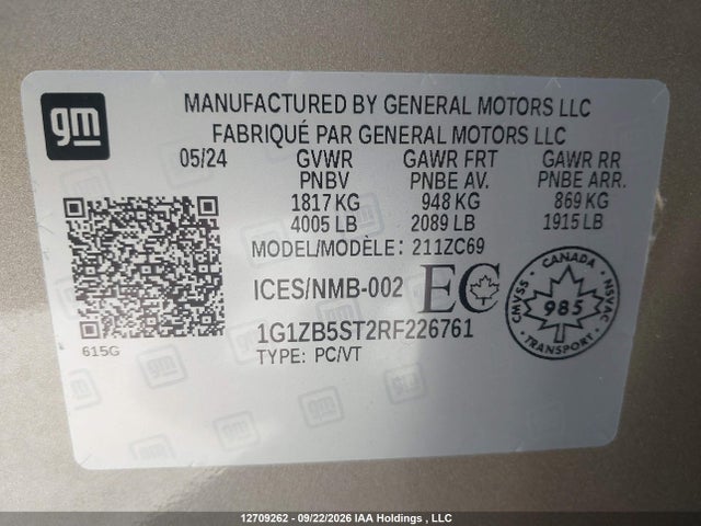 Chevrolet Malibu 2024 1G1ZB5ST2RF226761 Image 18