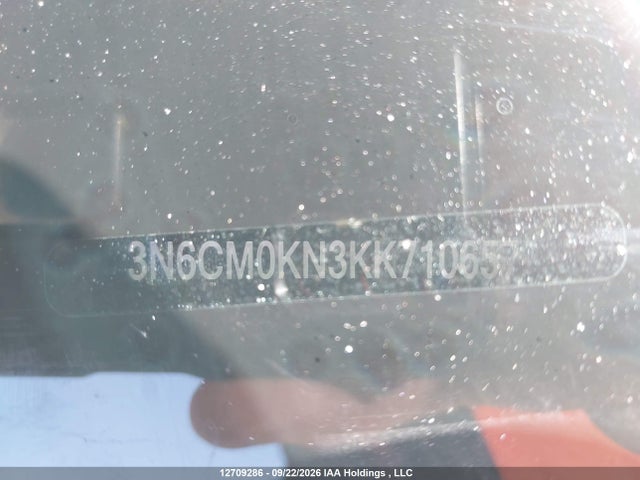 12709286 :رقم المزاد ، 3N6CM0KN3KK710657 vin ، 2019 Nissan Nv200 S/sv مزاد بيع