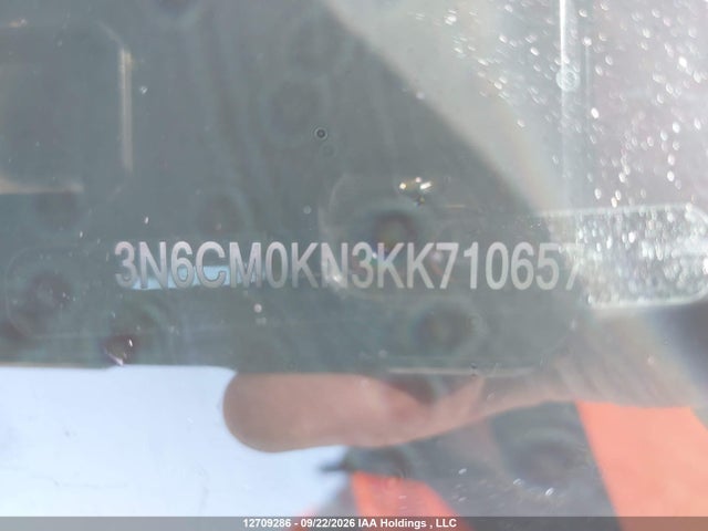 12709286 :رقم المزاد ، 3N6CM0KN3KK710657 vin ، 2019 Nissan Nv200 S/sv مزاد بيع