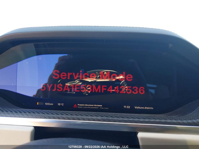 2021 Tesla Model S მანქანა იყიდება აუქციონზე, vin: 5YJSA1E53MF442536, აუქციონის ნომერი: 12709328