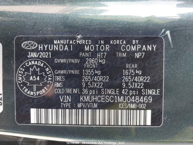 Genesis Gv80 3.5t Prestige Awd 2021 KMUHCESC1MU048469 Image 19