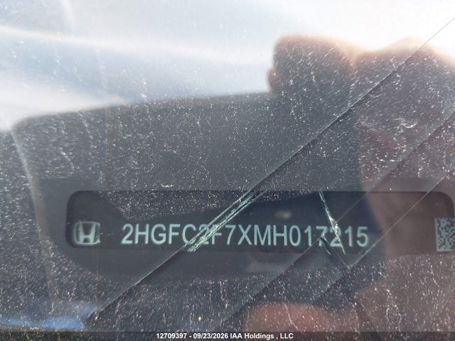 Honda CIVIC EX 2021 2HGFC2F7XMH017215 Image 20