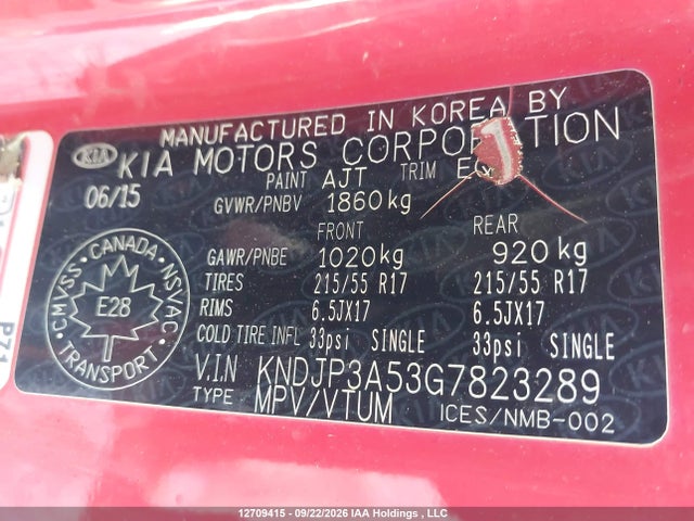KIA Soul 2016 KNDJP3A53G7823289 Image 9