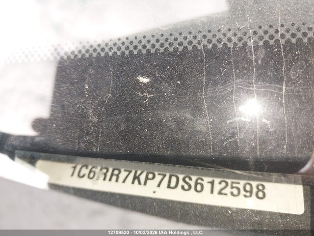 12709520 :رقم المزاد ، 1C6RR7KP7DS612598 vin ، 2013 Ram 1500 St مزاد بيع