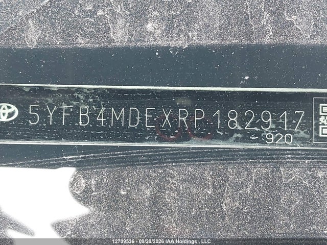 Продаж на аукціоні авто 2024 Toyota Corolla Le, vin: 5YFB4MDEXRP182917, номер лоту: 12709536