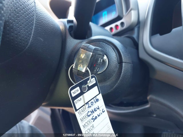 Aukcja sprzedaży 2016 Chevrolet Sonic Lt Auto, vin: 1G1JC5SH1G4178376, numer aukcji: 12709537