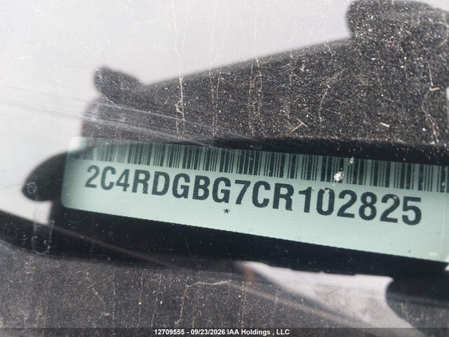 2012 Dodge Grand Caravan Se/sxt მანქანა იყიდება აუქციონზე, vin: 2C4RDGBG7CR102825, აუქციონის ნომერი: 12709555