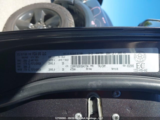 12709595 :رقم المزاد ، 1C6RR7GG5KS641734 vin ، 2019 Ram 1500 Classic Slt مزاد بيع