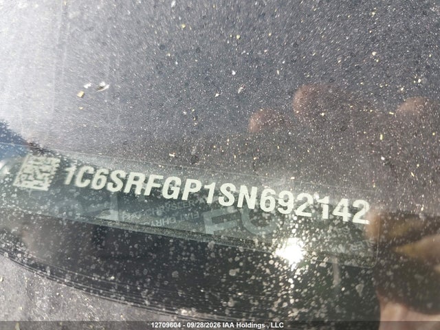 2025 Ram 1500 Warlock მანქანა იყიდება აუქციონზე, vin: 1C6SRFGP1SN692142, აუქციონის ნომერი: 12709604