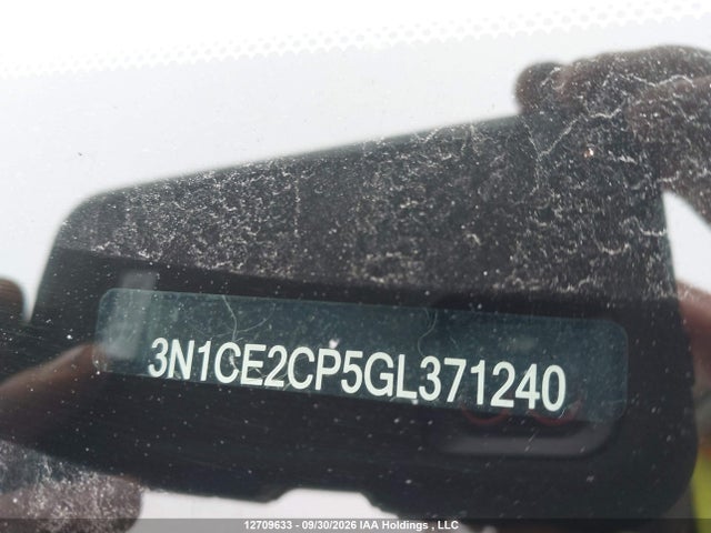 12709633 :رقم المزاد ، 3N1CE2CP5GL371240 vin ، 2016 Nissan Versa Note 1.6 S/1.6 Sl/1.6 Sr/1.6 Sv مزاد بيع