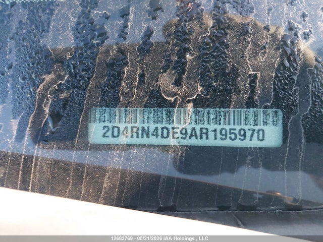 12683769 :رقم المزاد ، 2D4RN4DE9AR195970 vin ، 2010 Dodge Grand Caravan Se مزاد بيع
