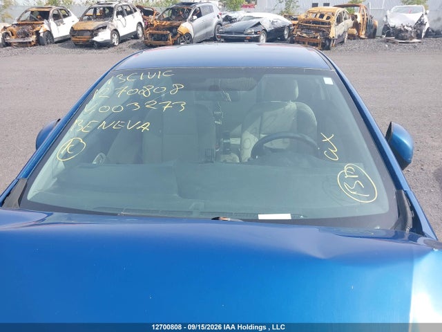 2013 Honda Civic Lx მანქანა იყიდება აუქციონზე, vin: 2HGFG3B41DH003273, აუქციონის ნომერი: 12700808