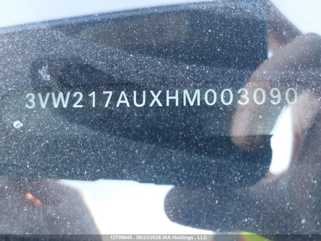 12709645 :رقم المزاد ، 3VW217AUXHM003090 vin ، 2017 Volkswagen Golf 1.8 Tsi Comfortline/1.8 Tsi Highline/1.8 Tsi Trendline مزاد بيع