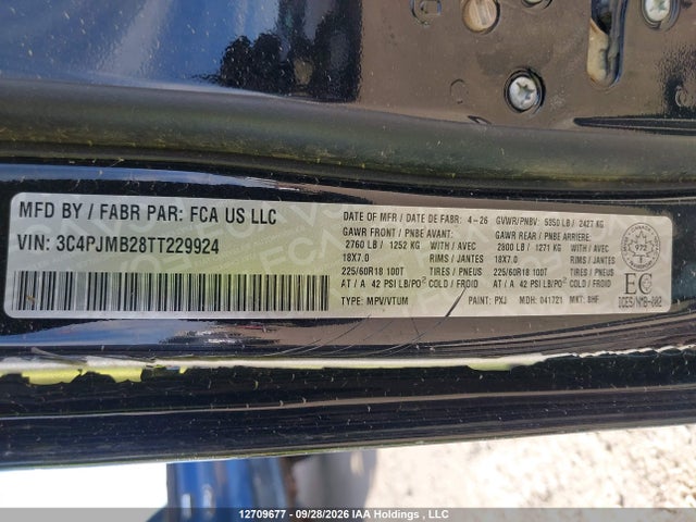 Aukcja sprzedaży 2026 Jeep Cherokee Laredo, vin: 3C4PJMB28TT229924, numer aukcji: 12709677
