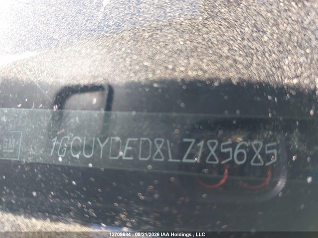 2020 Chevrolet Silverado K1500 Lt მანქანა იყიდება აუქციონზე, vin: 1GCUYDED8LZ185685, აუქციონის ნომერი: 12709684