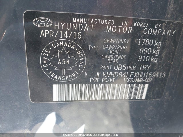 2017 Hyundai Elantra Gl მანქანა იყიდება აუქციონზე, vin: KMHD84LFXHU169413, აუქციონის ნომერი: 12709770
