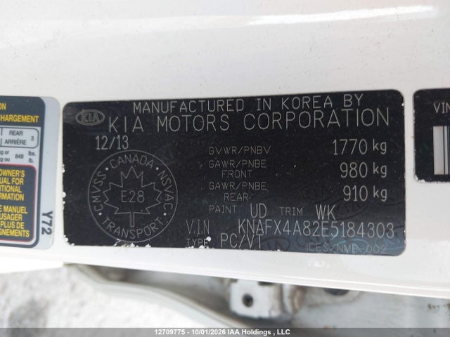 Продаж на аукціоні авто 2014 Kia Forte 2.0l Ex/2.0l Sx, vin: KNAFX4A82E5184303, номер лоту: 12709775