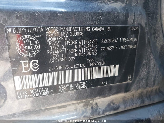 Toyota RAV4 LE 2020 2T3B1RFV5LW127176 Image 18