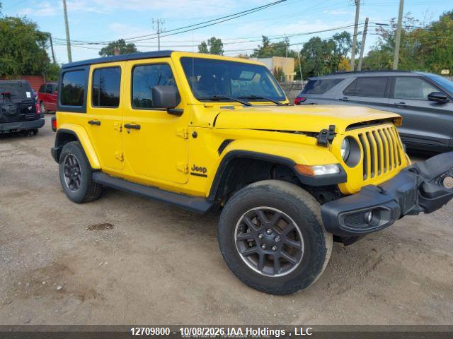 2021 Jeep Wrangler Unlimited Sahara მანქანა იყიდება აუქციონზე, vin: 1C4HJXEN2MW620249, აუქციონის ნომერი: 12709800