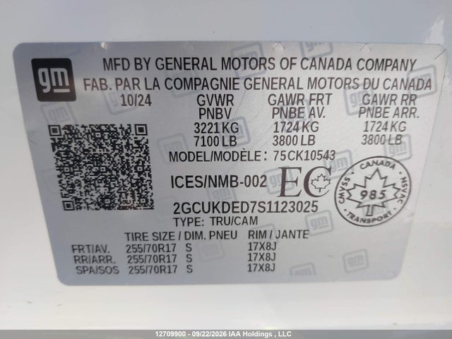 Chevrolet Silverado K1500 Lt 2025 2GCUKDED7S1123025 Image 9