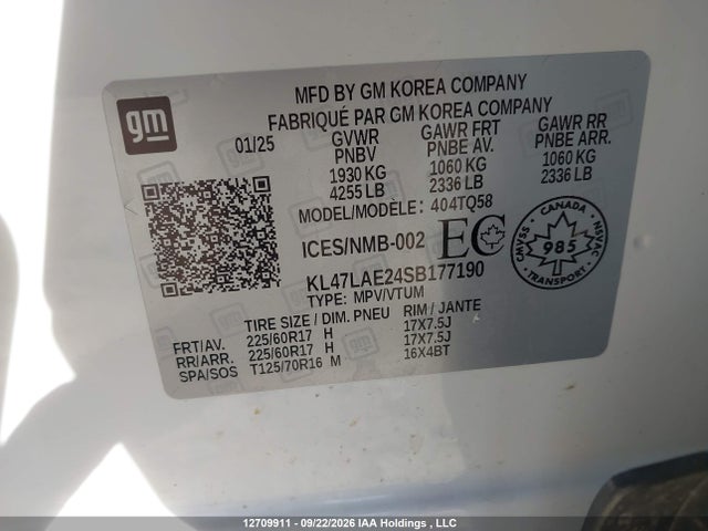 Buick Envista Preferred 2025 KL47LAE24SB177190 Image 9