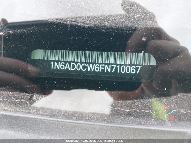 12709982 :رقم المزاد ، 1N6AD0CW6FN710067 vin ، 2015 Nissan Frontier Pro-4x/sv مزاد بيع