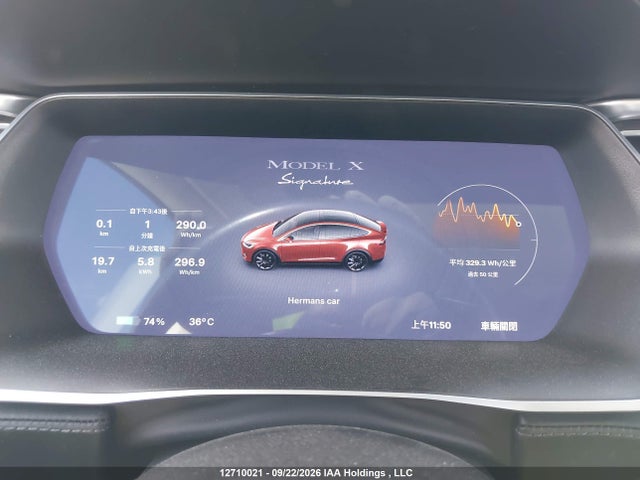 Tesla Model X 75d/p100d/p90d 2016 5YJXCBE44GFS02638 Image 7