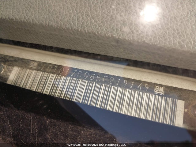 12710028 :رقم المزاد ، 1GT01ZCG6BF219149 vin ، 2011 Gmc Sierra 2500hd Wt مزاد بيع