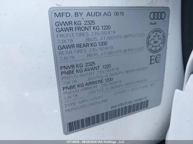 WA1FECF36L1008918 Audi Q3 Prestige S-line