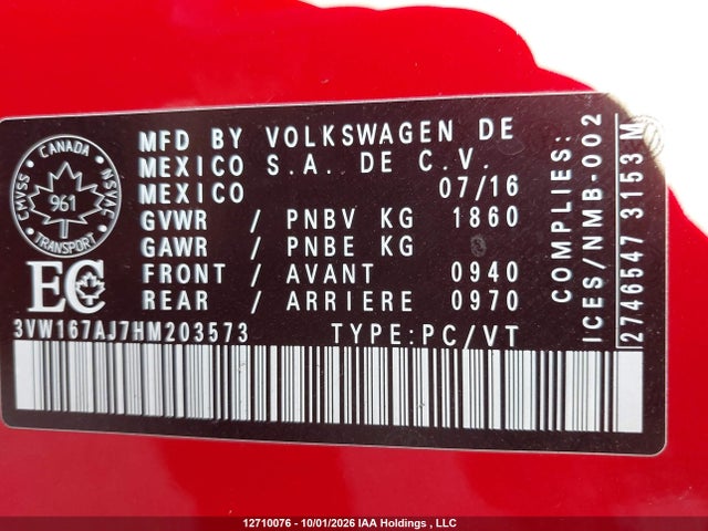 Volkswagen Jetta 2017 3VW167AJ7HM203573 Image 22